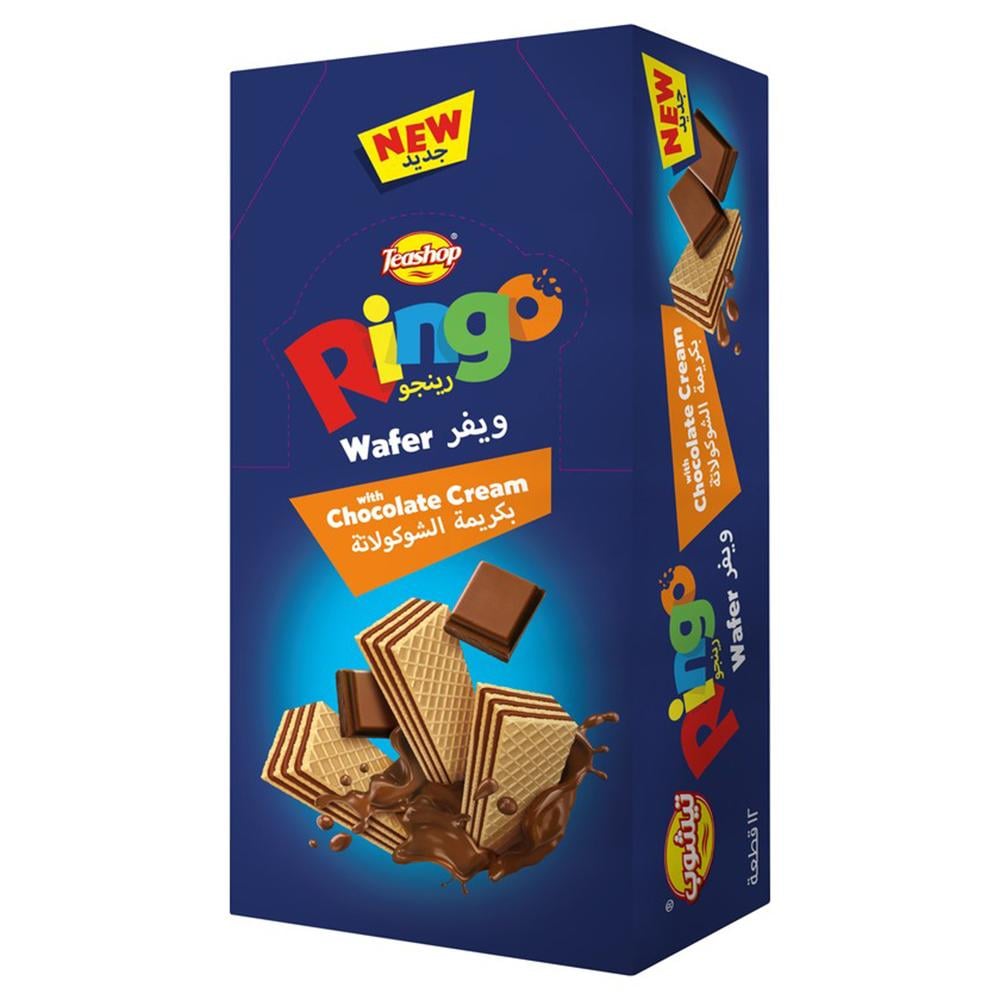 تيشوب رينجو – ويفر بكريمة الشوكولاتة – 12 × 40 جم