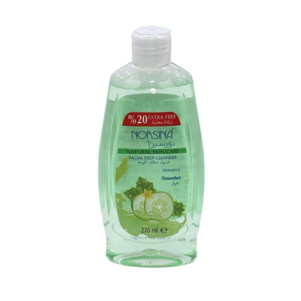 غسول منظف للوجه بالخيار من نورسينا 270 مل