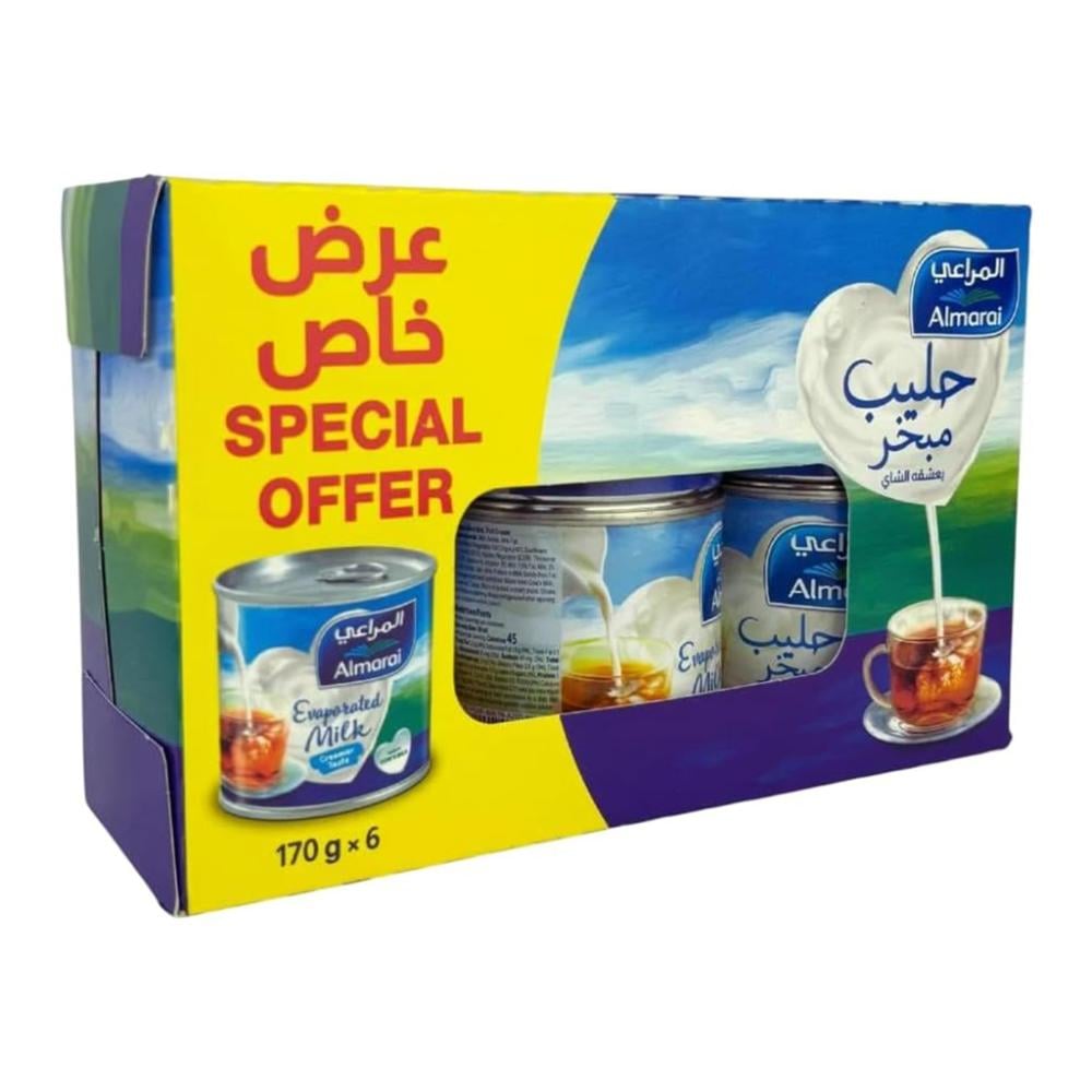 حليب مبخر من المراعي – 170 جم × 6 عبوات