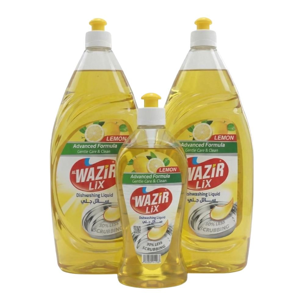 الوزير ليكس سائل غسيل الصحون ليمون - 2 × 1 لتر + 400 مل