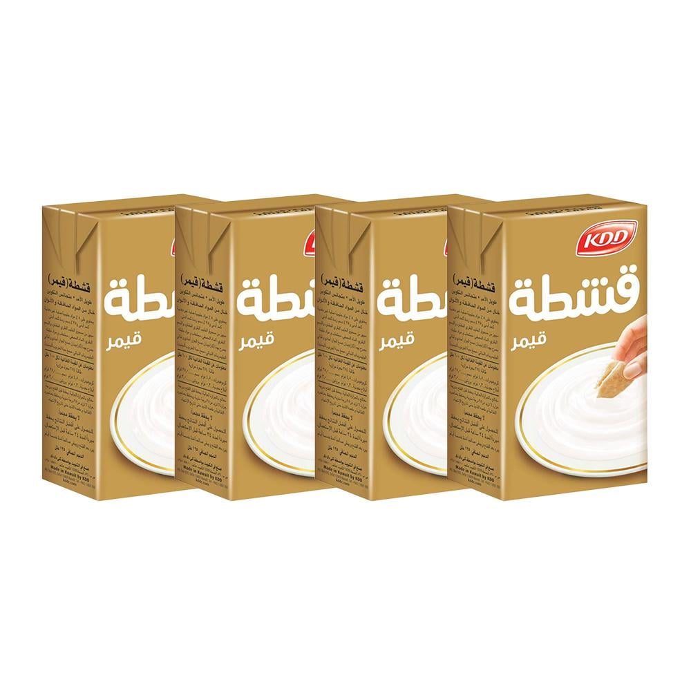 كي دي دي قشطة قيمر - 4 حبات × 125 مل