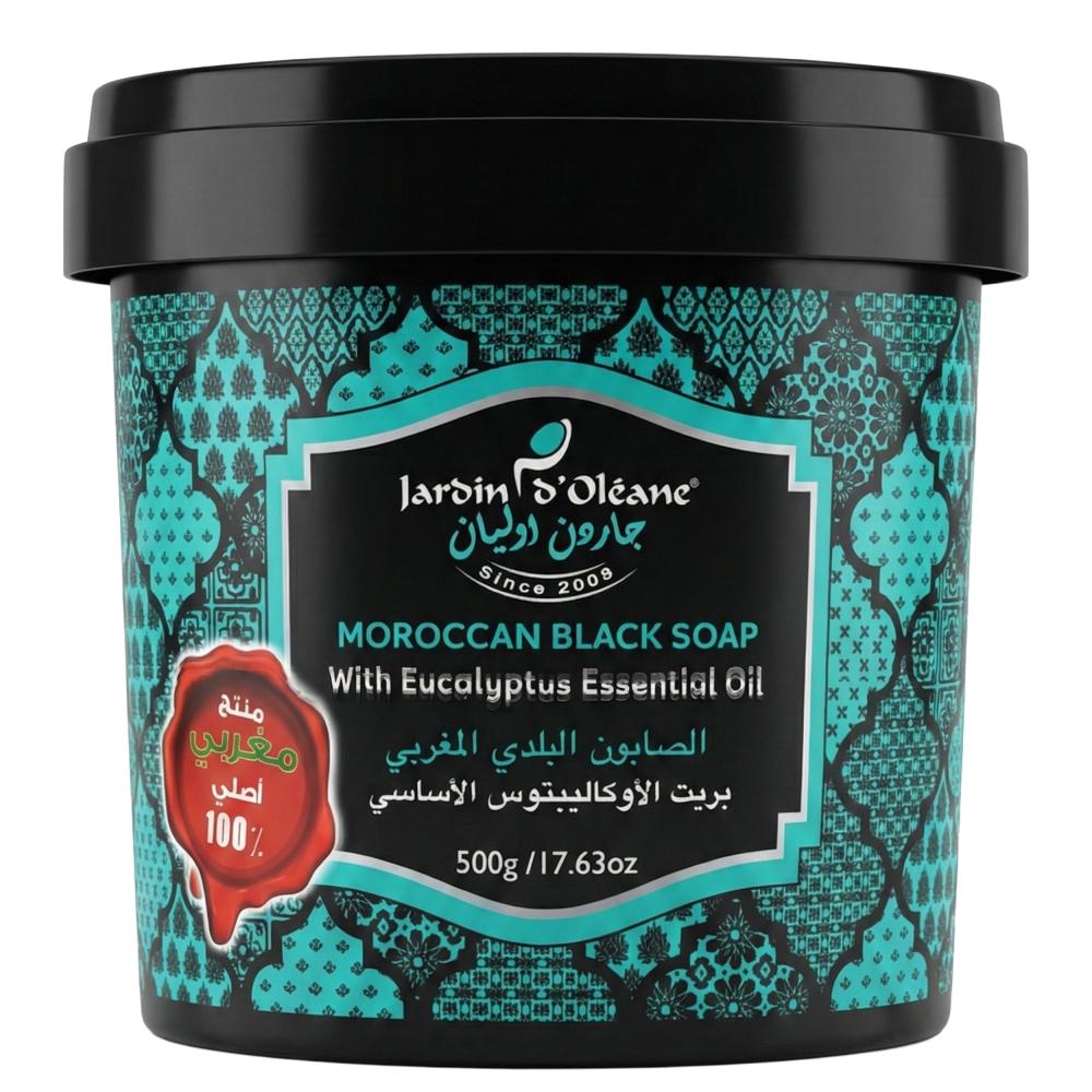 الصابون البلدي المغربي بزيت الأوكاليبتوس من جاردن أوليان – 500 جرام