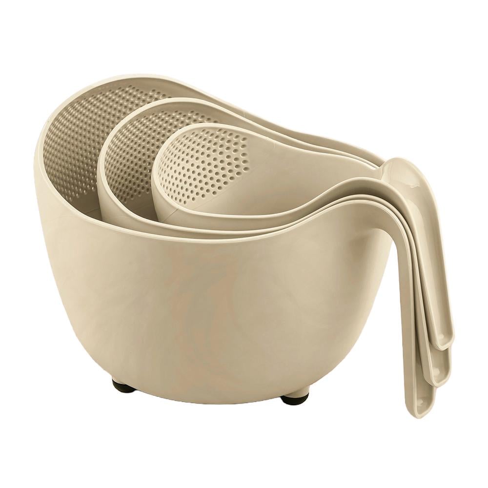 طقم مصفاة بلاستيك بمقبض – 1 طقم × 3 قطع