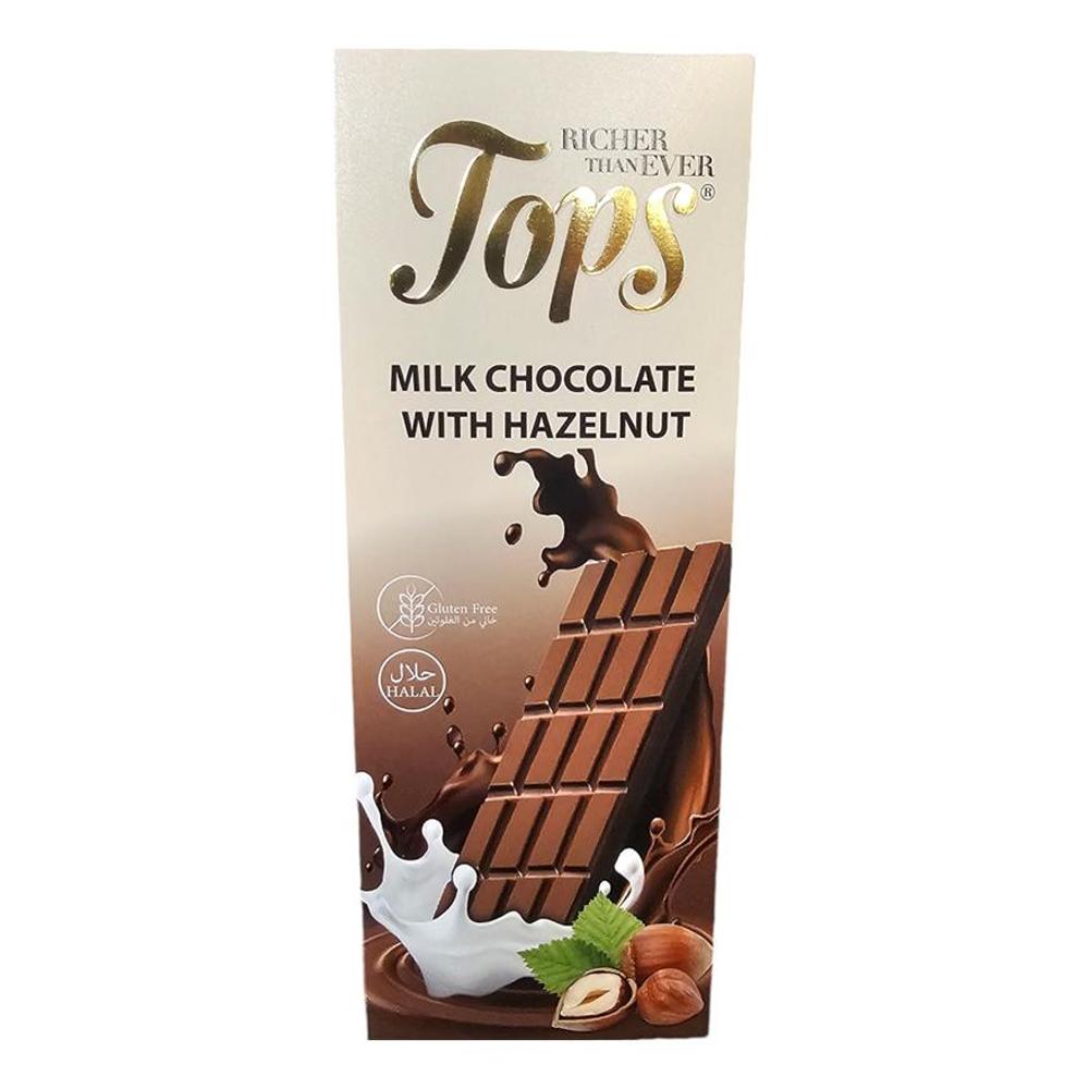 توبس – شوكولاتة بالحليب والبندق – 100 جم