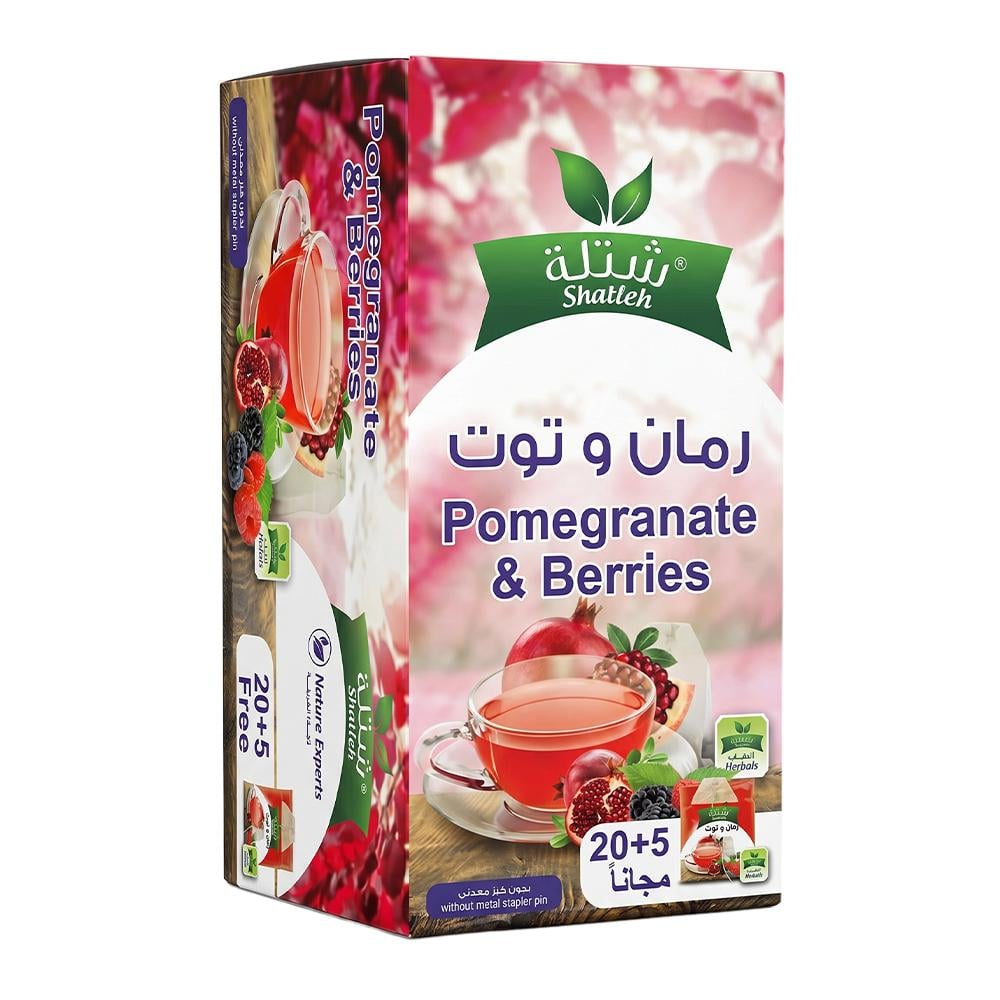 شتلة مشروب رمان وتوت – 1 كرتون × 25 ظرف