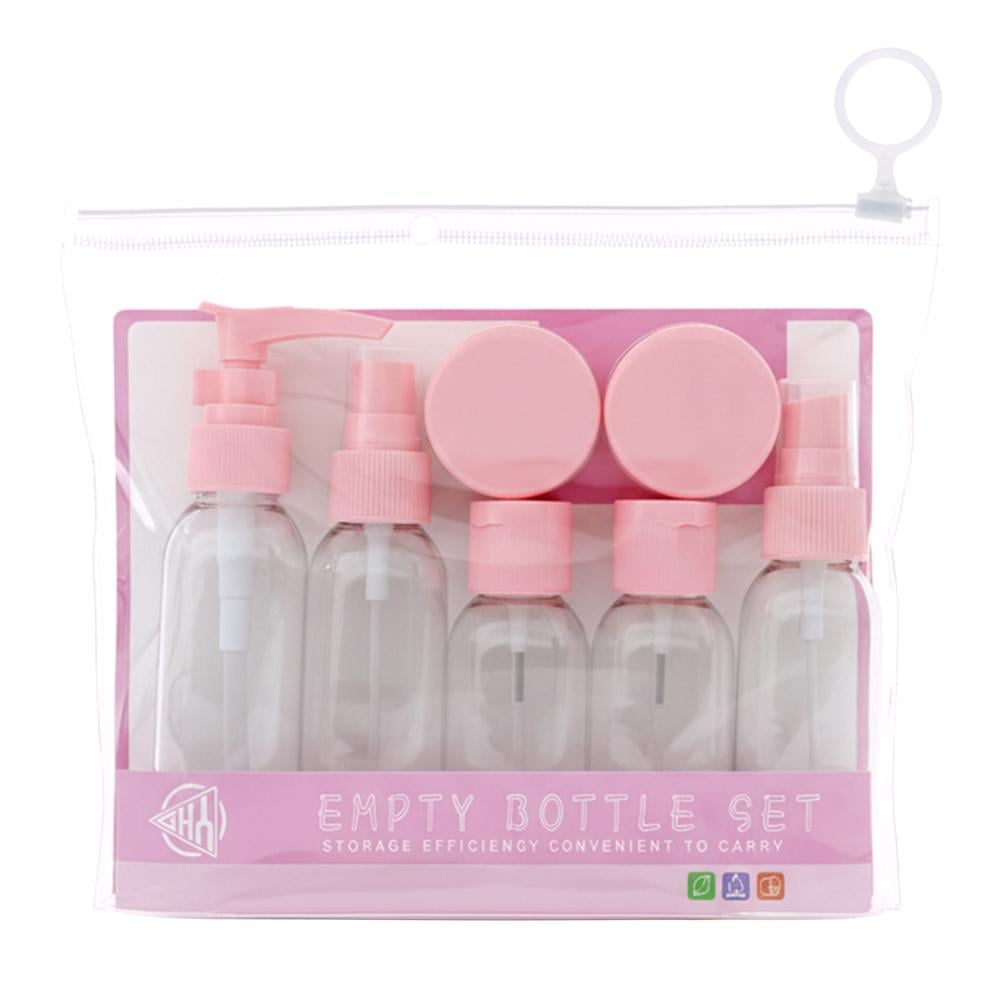 مجموعة علب و بخاخات لتعبئة مستحضرات التجميل من عالم الوسام – 7 قطع