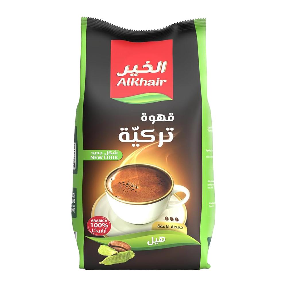 الخير قهوة تركية حمصة غامقة بالهيل – 200 جرام