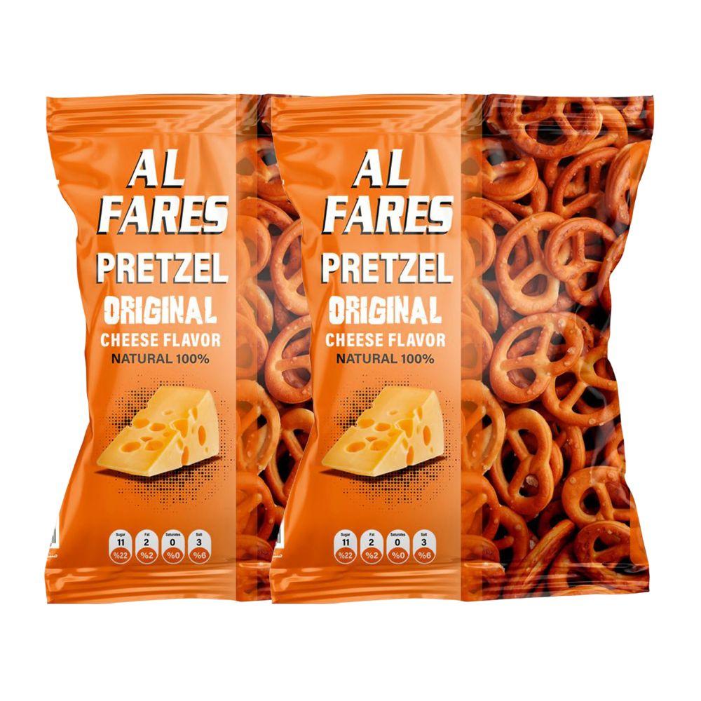 الفارس بسكويت بريتزل مملح بنكهة الجبنة الأصلية  – 2 كيس × 120 جرام