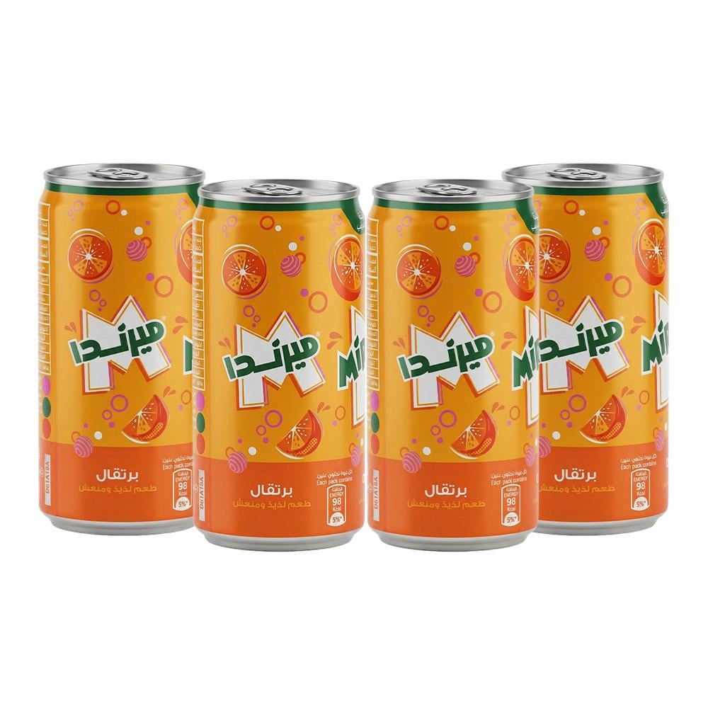 ميرندا مشروب غازي برتقال – 4 حبات × 185 مل