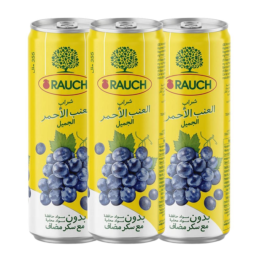 راوخ شراب العنب الأحمر - 3 حبات × 355 مل