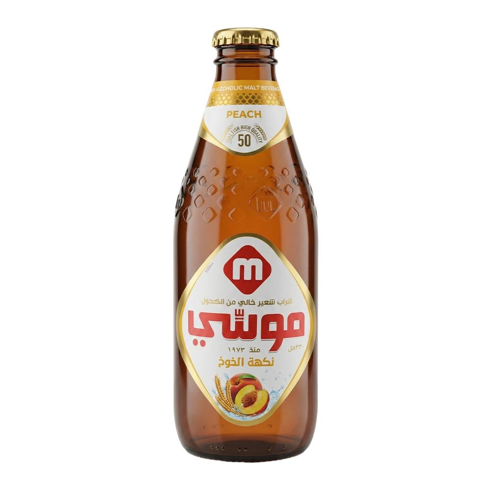 موسي شراب شعير بنكهة الخوخ - 330 مل