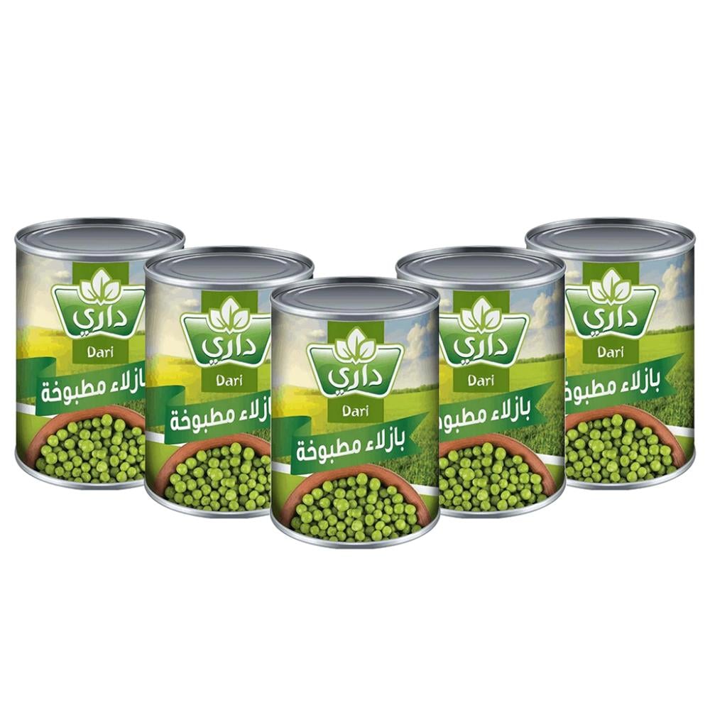 بازيلاء مطبوخة من داري– 400 جم × 5 عبوات
