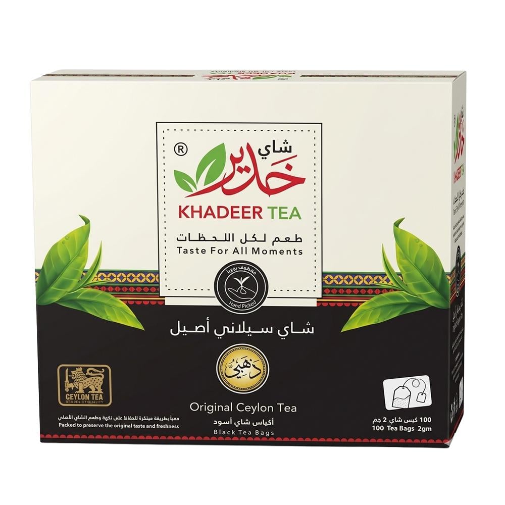 خدير شاي أسود سيلاني أصيل – 1 باكت × 100 كيس شاي
