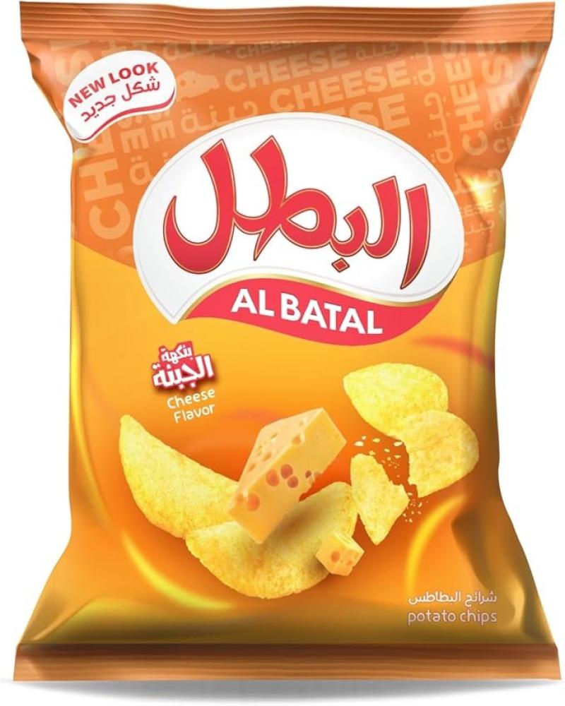 رقائق البطاطس " البطل " – نكهة الجبنة | قرمشة لذيذة بنكهة البطولات - 110 جم