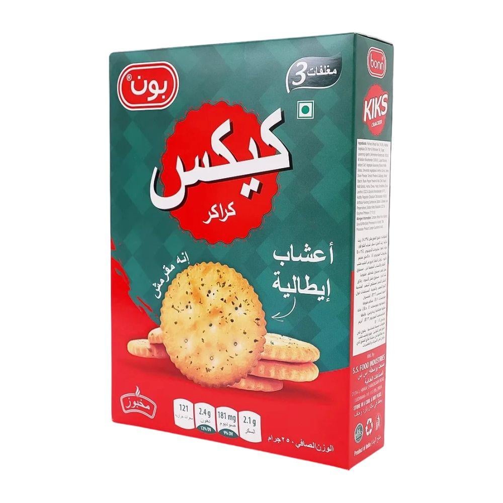 بون كيكس كراكر مقرمشات بنكهة الأعشاب الإيطالية – 250 جرام