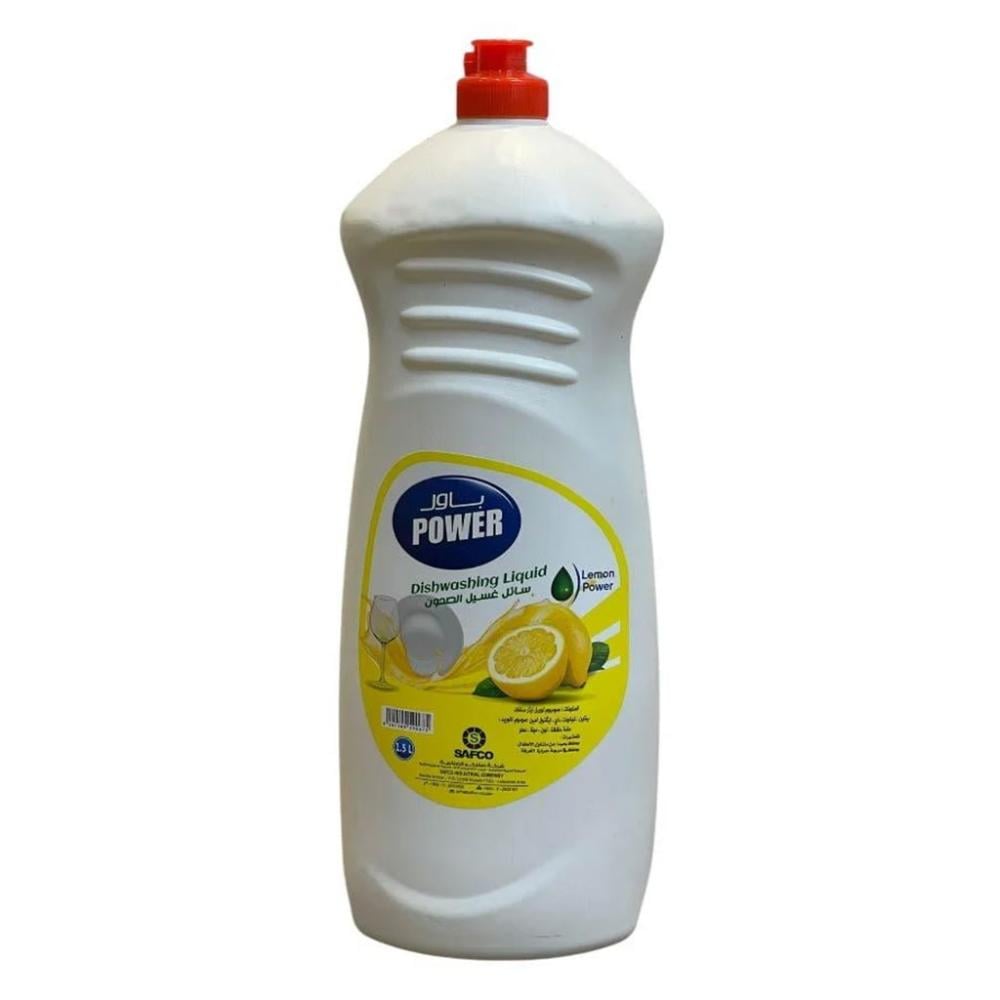 سائل غسيل الصحون بالليمون من باور – 1.5 لتر