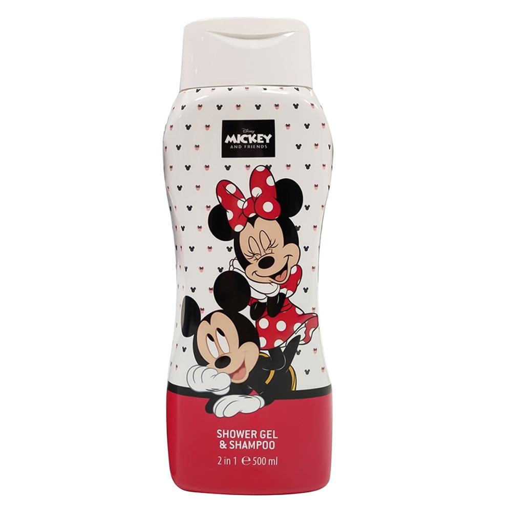 Disney Mickey & Minnie – شامبو وجل استحمام للأطفال 2 في 1 | 500 مل