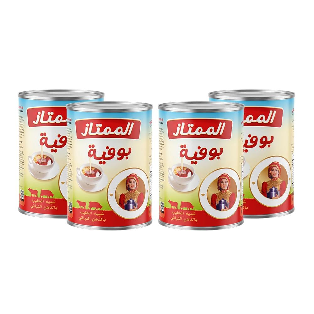 الممتاز بوفية شبيه الحليب بالدهن النباتي – 4 حبات × 410 مل