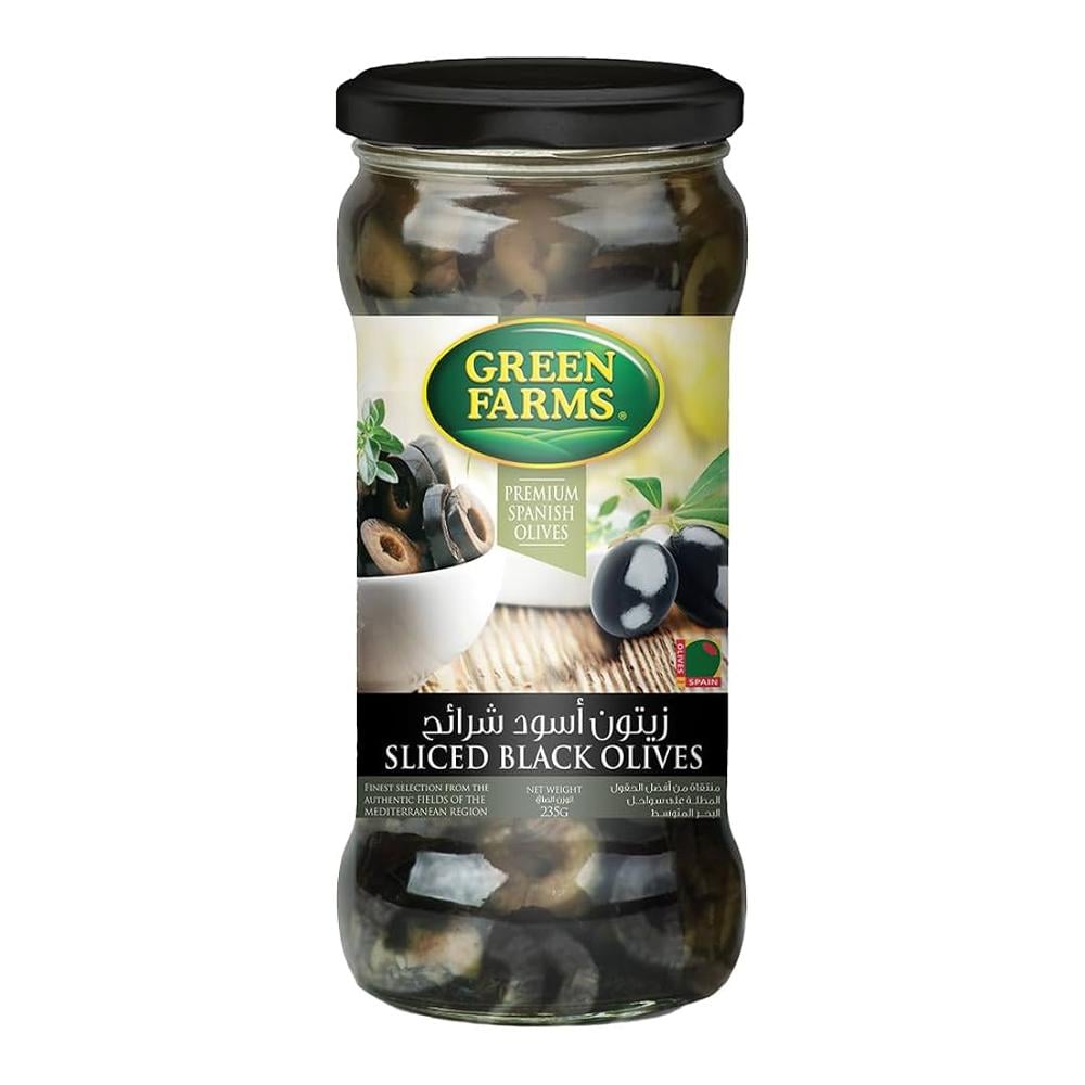 جرين فارمز زيتون أسود شرائح – 235 جرام