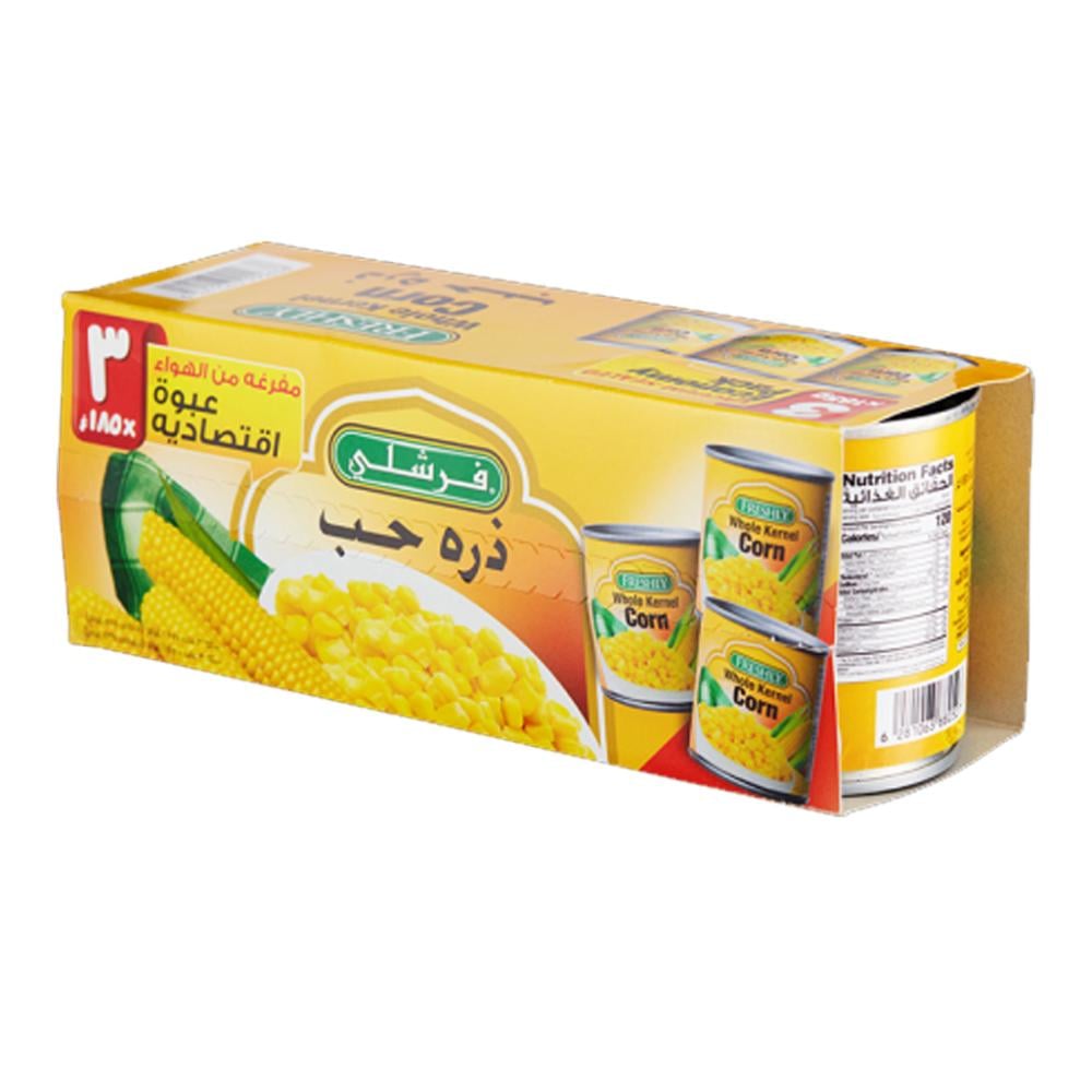ذرة حب  عبوة اقتصادية من فرشلي 3 × 185 جم