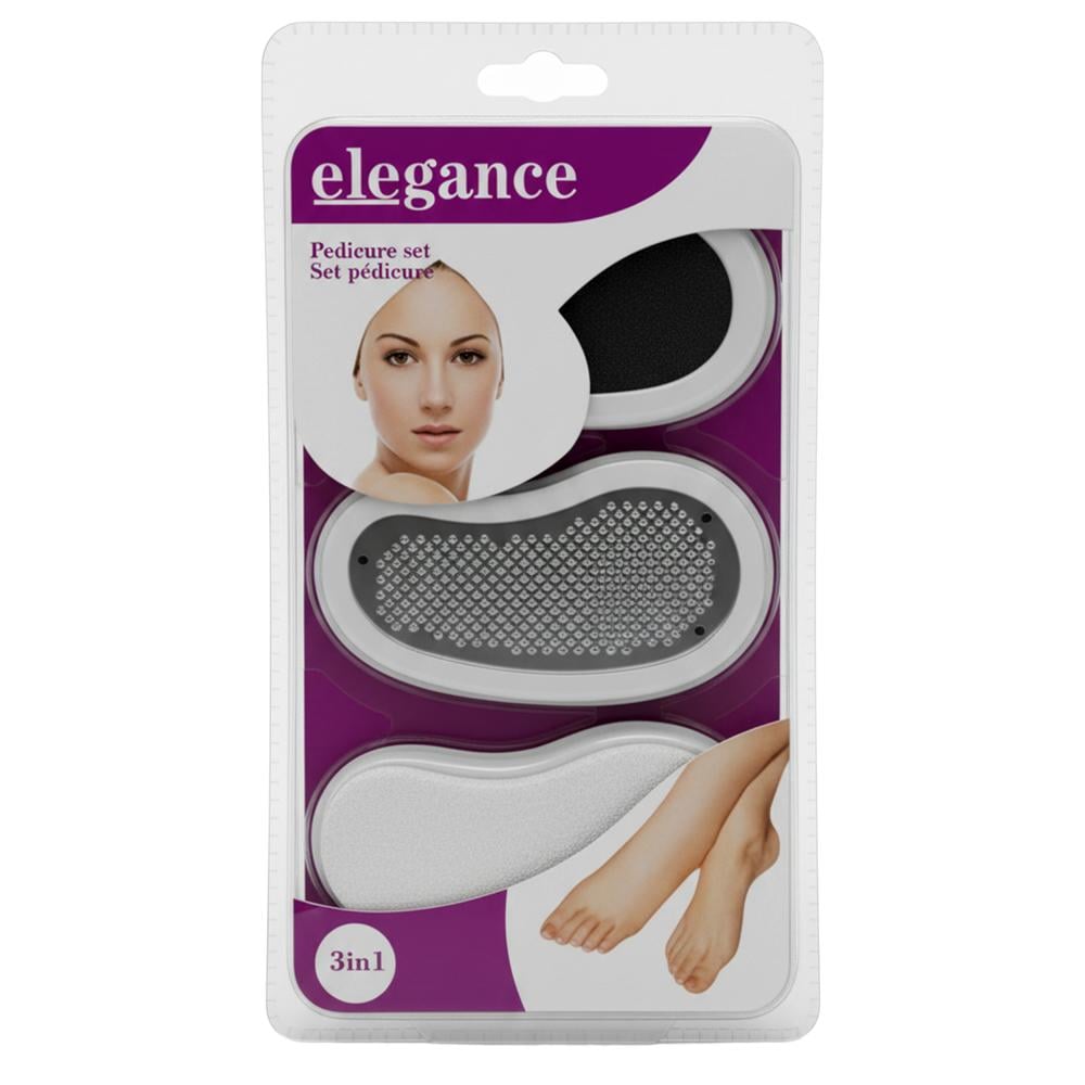 طقم باديكير للعناية بالقدم من إيليغانس -3 × 1 كرت - AL -10247