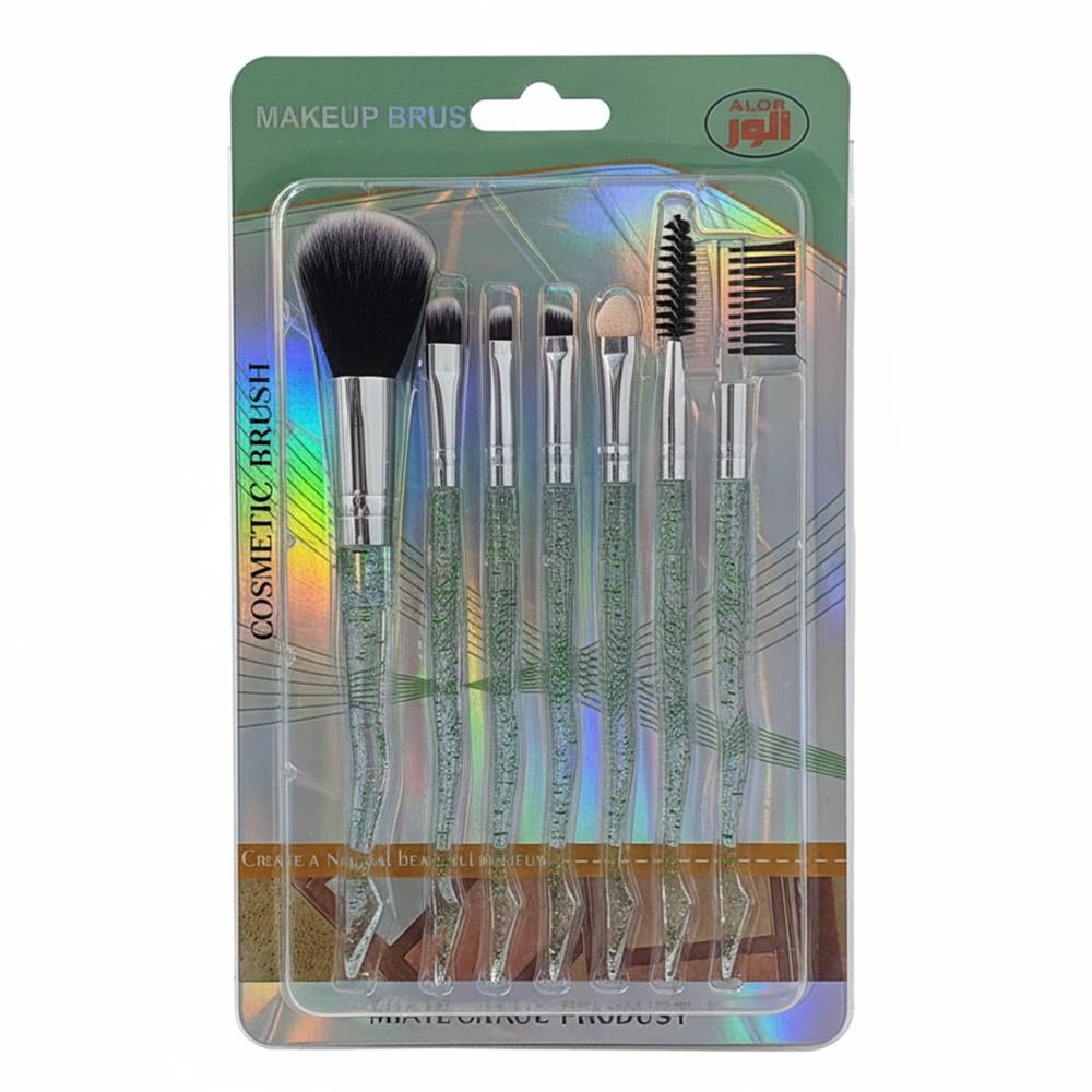 طقم فرش مكياج من الور - 7 قطع -AL-10200-2