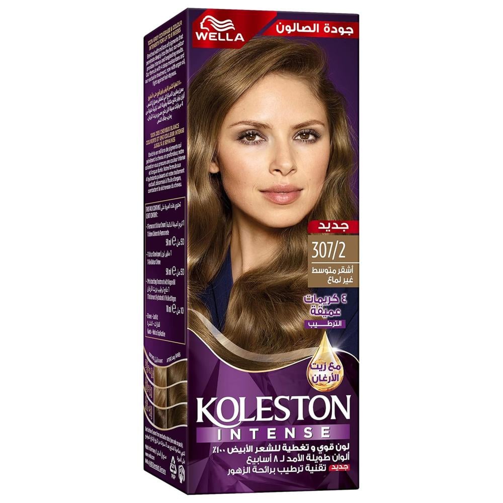 صبغة شعر أشقر متوسط غير لماع 307/2 من ويلا – 110 مل
