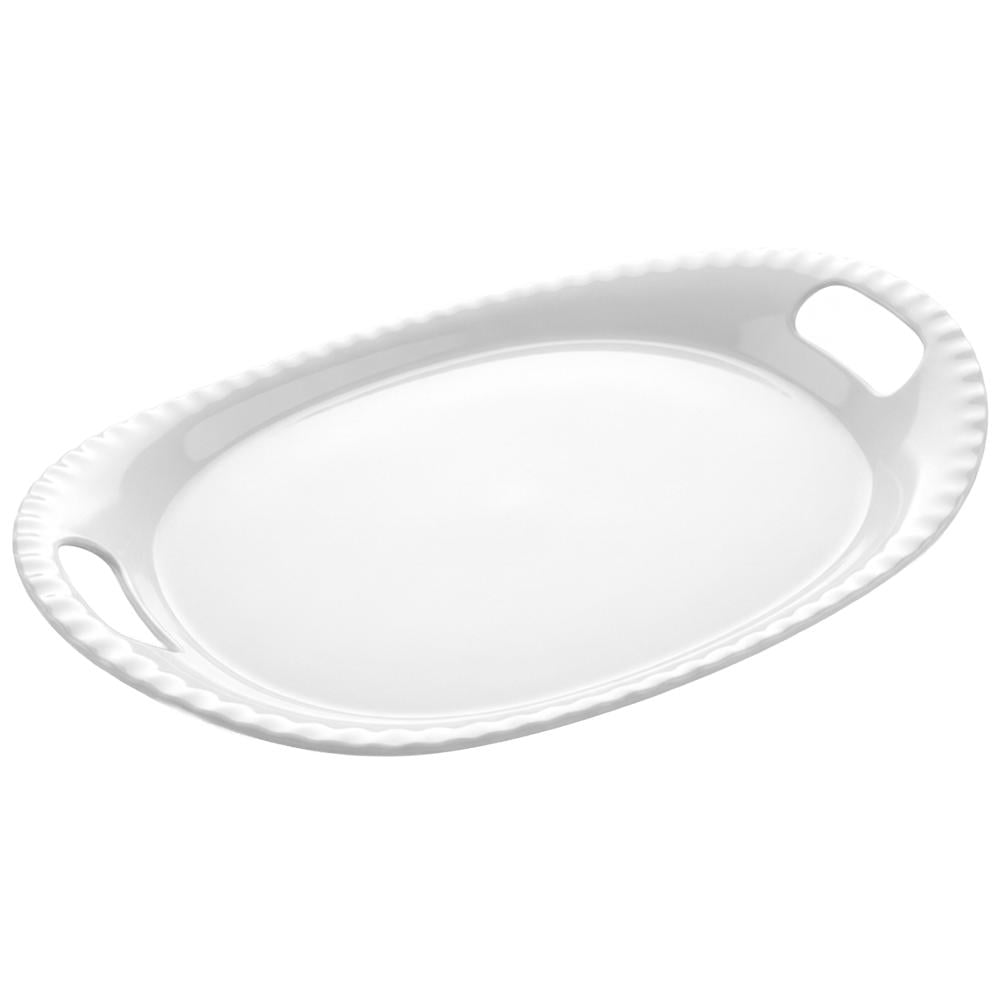 صحن تقديم ميلامين بيضاوي  أبيض - WS-5561-38