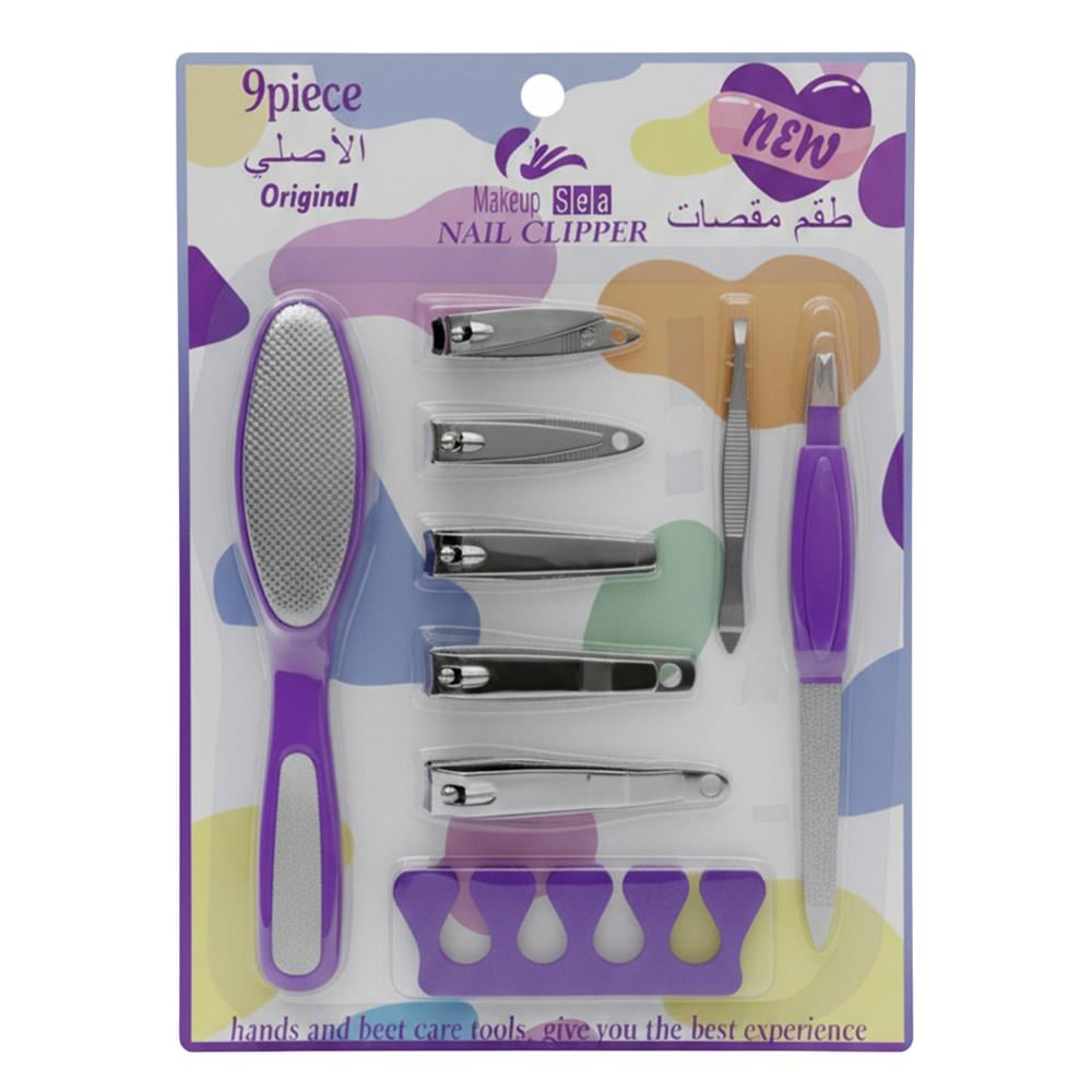 طقم مقصات وأدوات العناية بالأظافر من ميك أب سي - HB1018