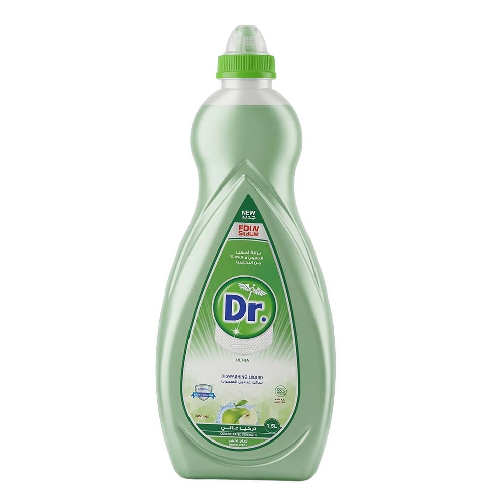 دكتور سانتيكس سائل غسيل الصحون برائحة التفاح الأخضر – 1.5 لتر