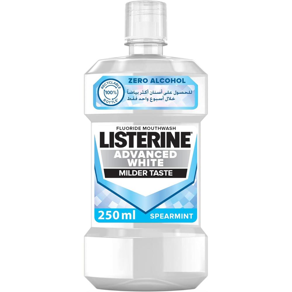 غسول فم أدفانسد وايت من ليسترين – 250 مل