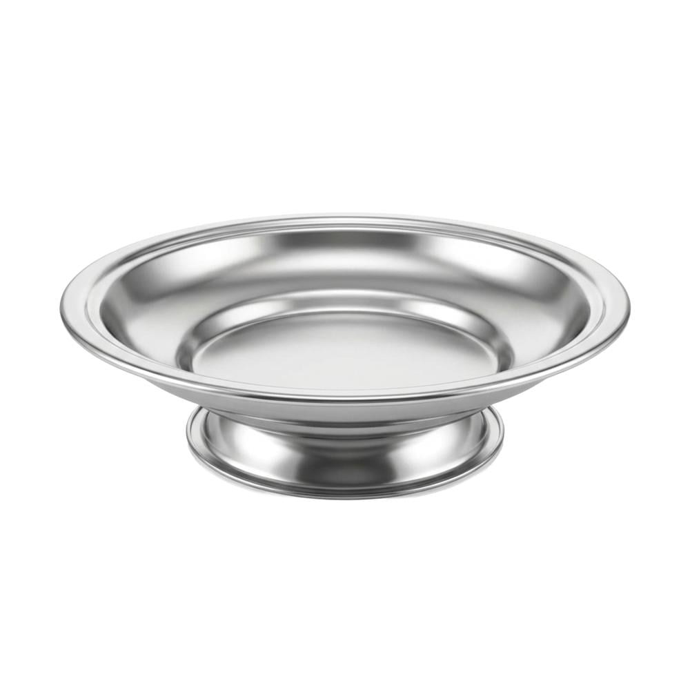 صحن تقديم ستيل دائري بقاعدة - 24108