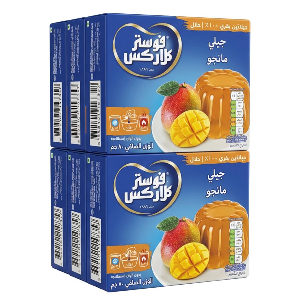 جيلي مانجو من فوستر كلاركس – 6 حبات × 80 جرام