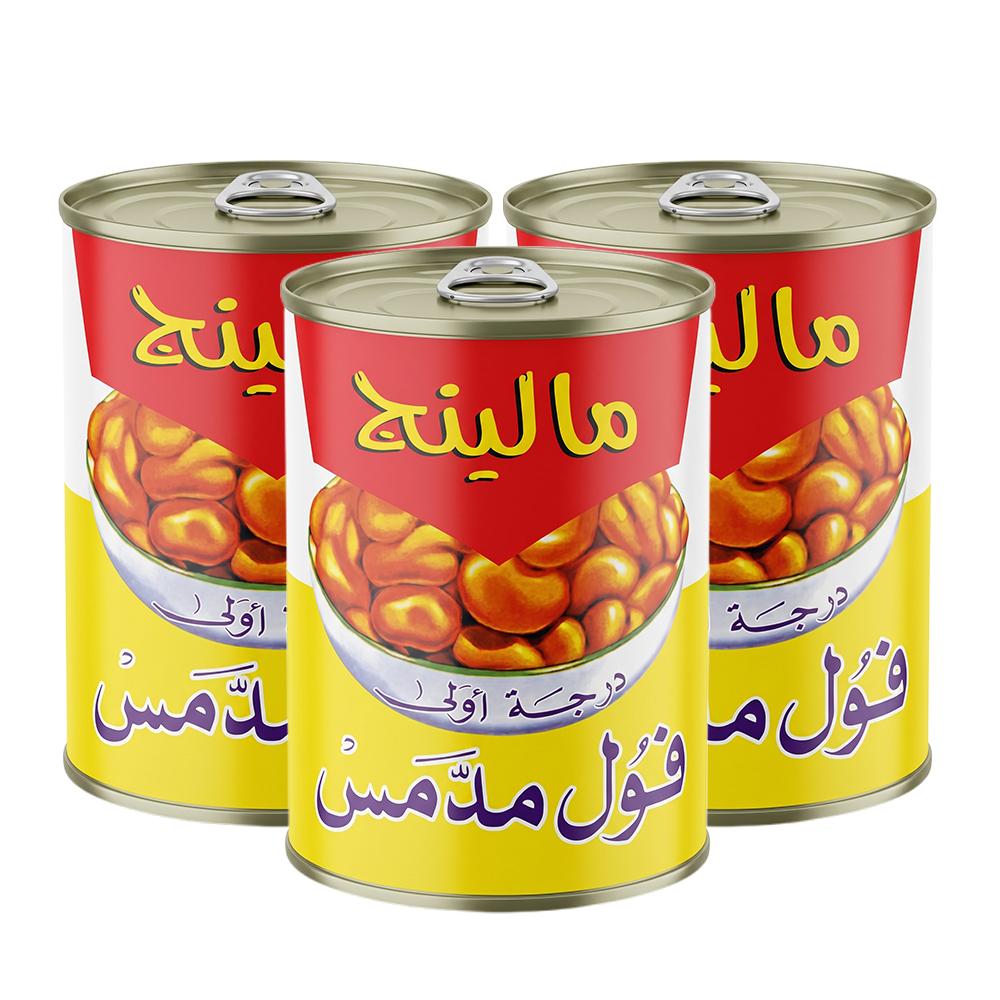 مالينج فول مدمس درجة أولى – 3 حبات × 400 جرام