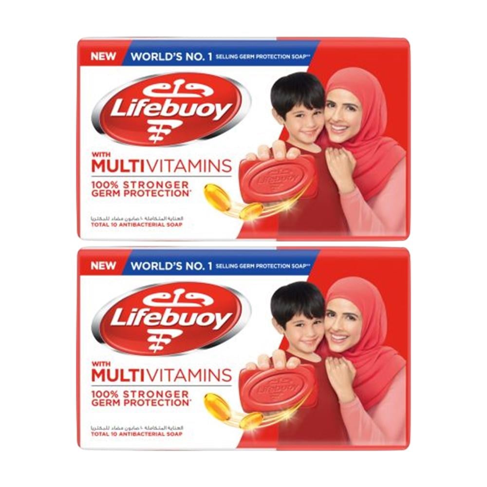 لايف بوي احمر – صابون مضاد للبكتيريا بالحماية الفائقة  2 × 125 جم