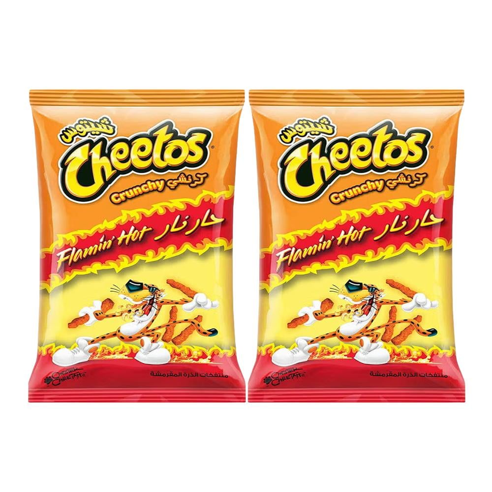 شيتوس كرنشي منتفخات الذرة حارة نار - 2 حبات × 65 جرام