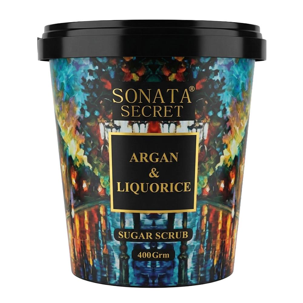 سوناتا سيكرت مقشر للجسم بزيت الأرغان وعرق السوس – 400 جرام