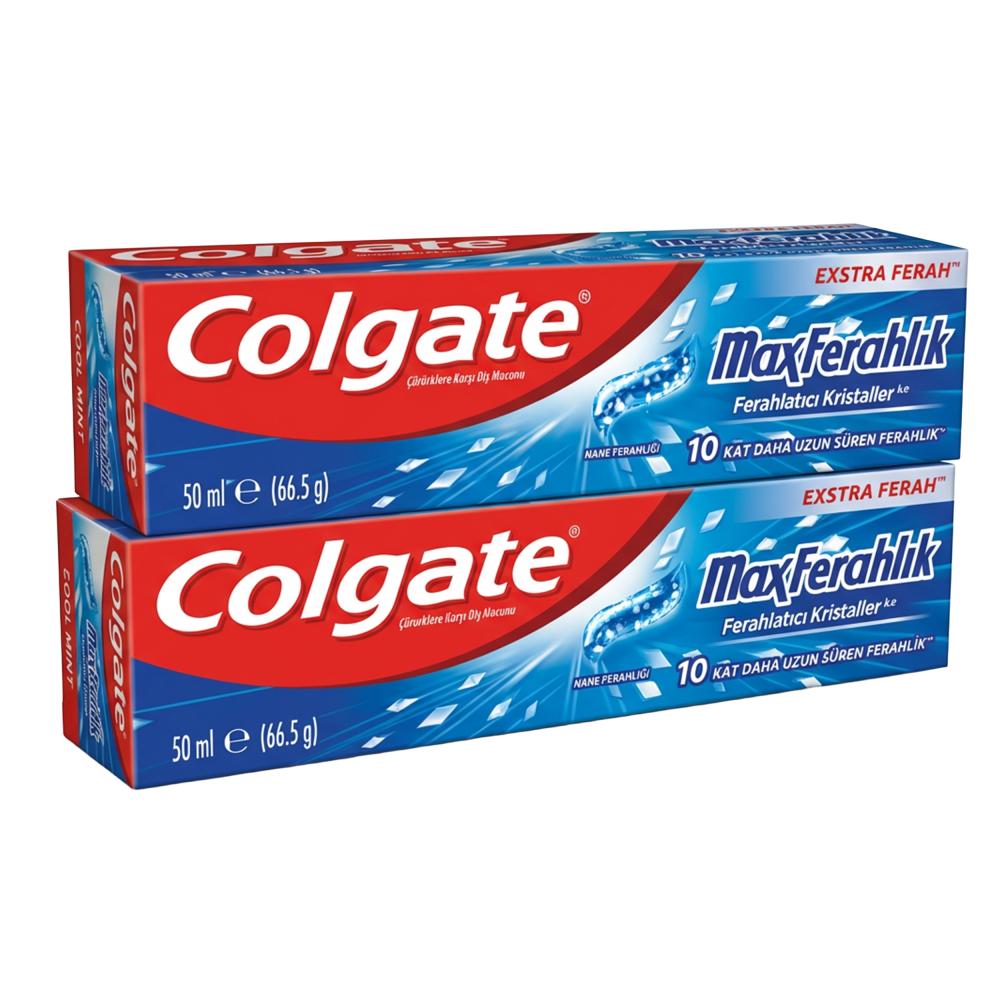 معجون أسنان مضاد للتسوس ماكس فريش كول منت من كولجيت – 2 حبة × 50 مل
