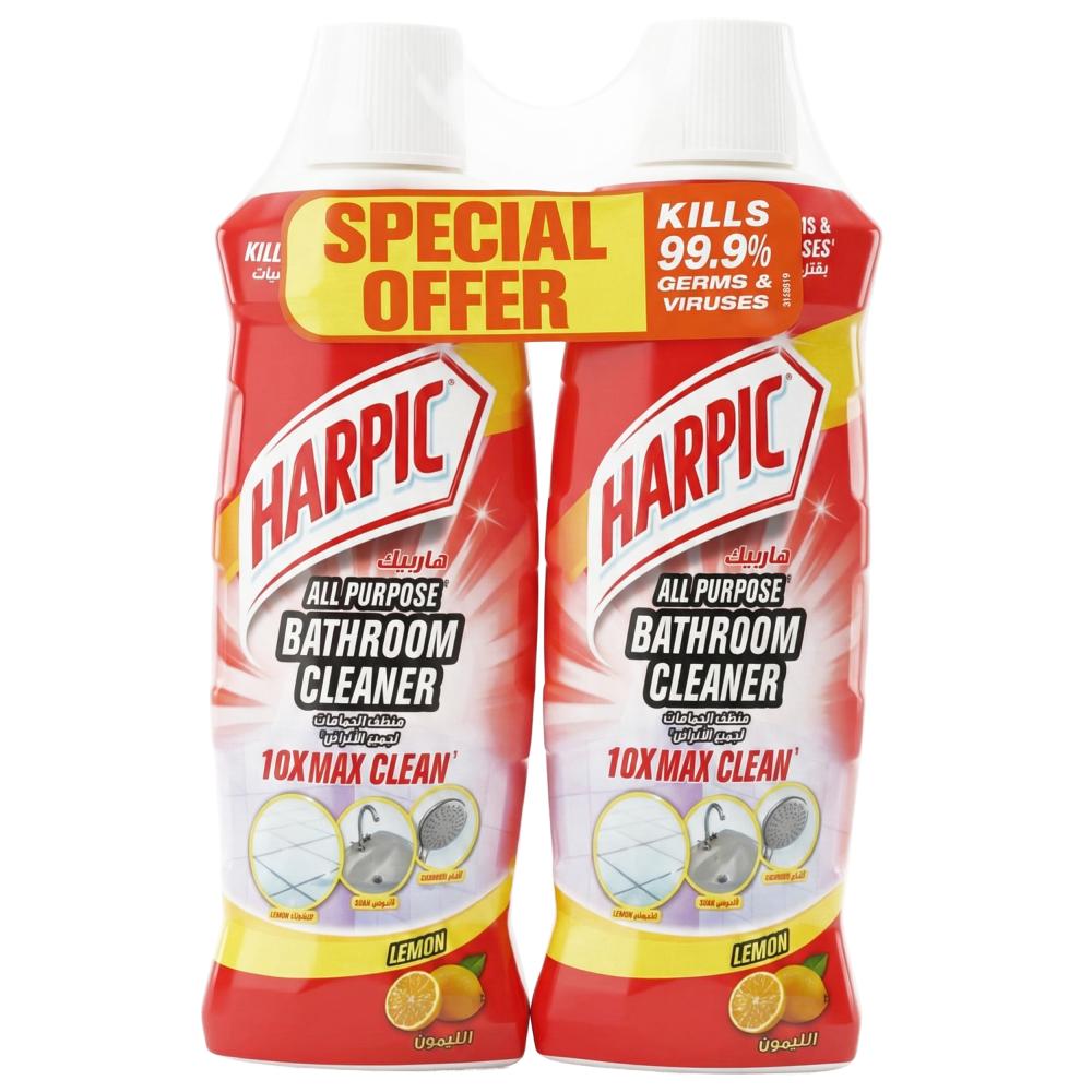 منظف الحمامات لجميع الأغراض برائحة الليمون من هاريبك – 2 × 500 مل