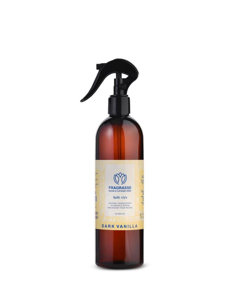بخاخ فرغراس التركي - عطر دارك فانيلا للمفروشات و الملابس - 400 مل
