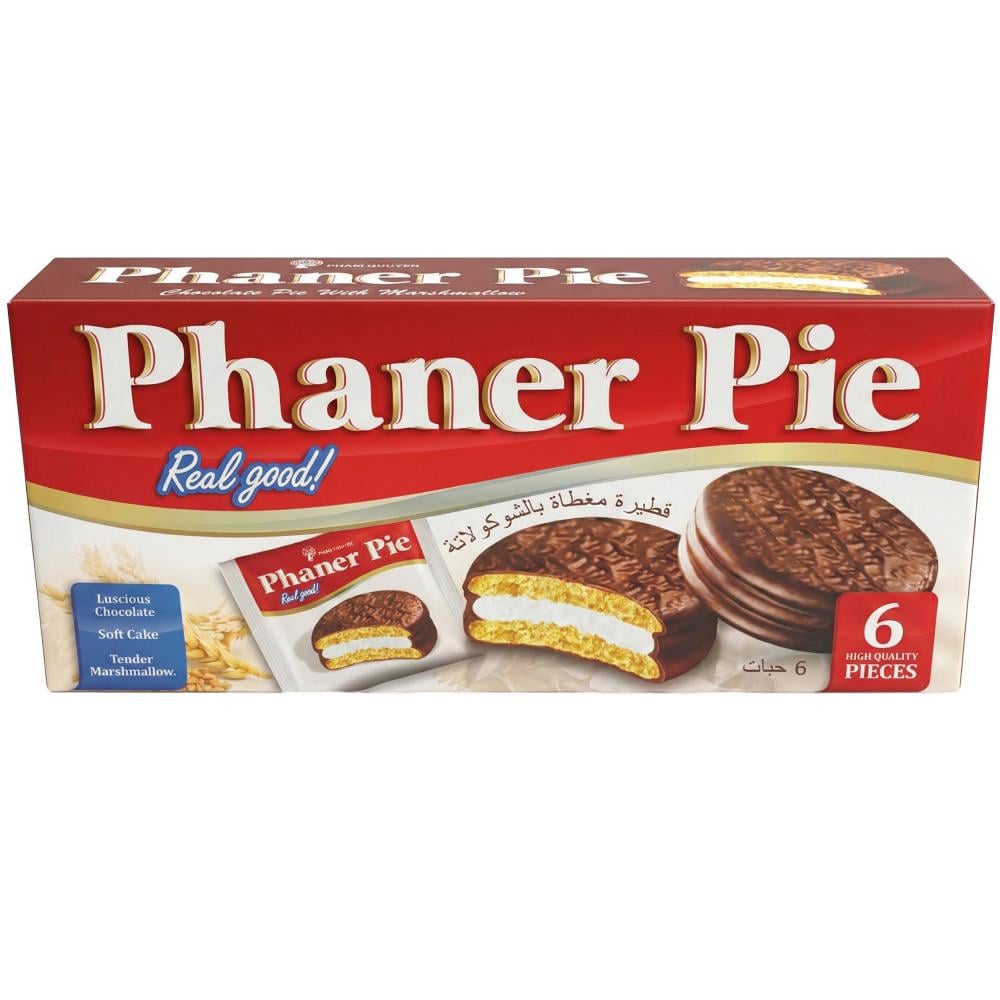 فطائر محشوة بالمارشميلو مغطاة بالشوكولاتة من فانير باي – 1 كرتون × 6 حبات