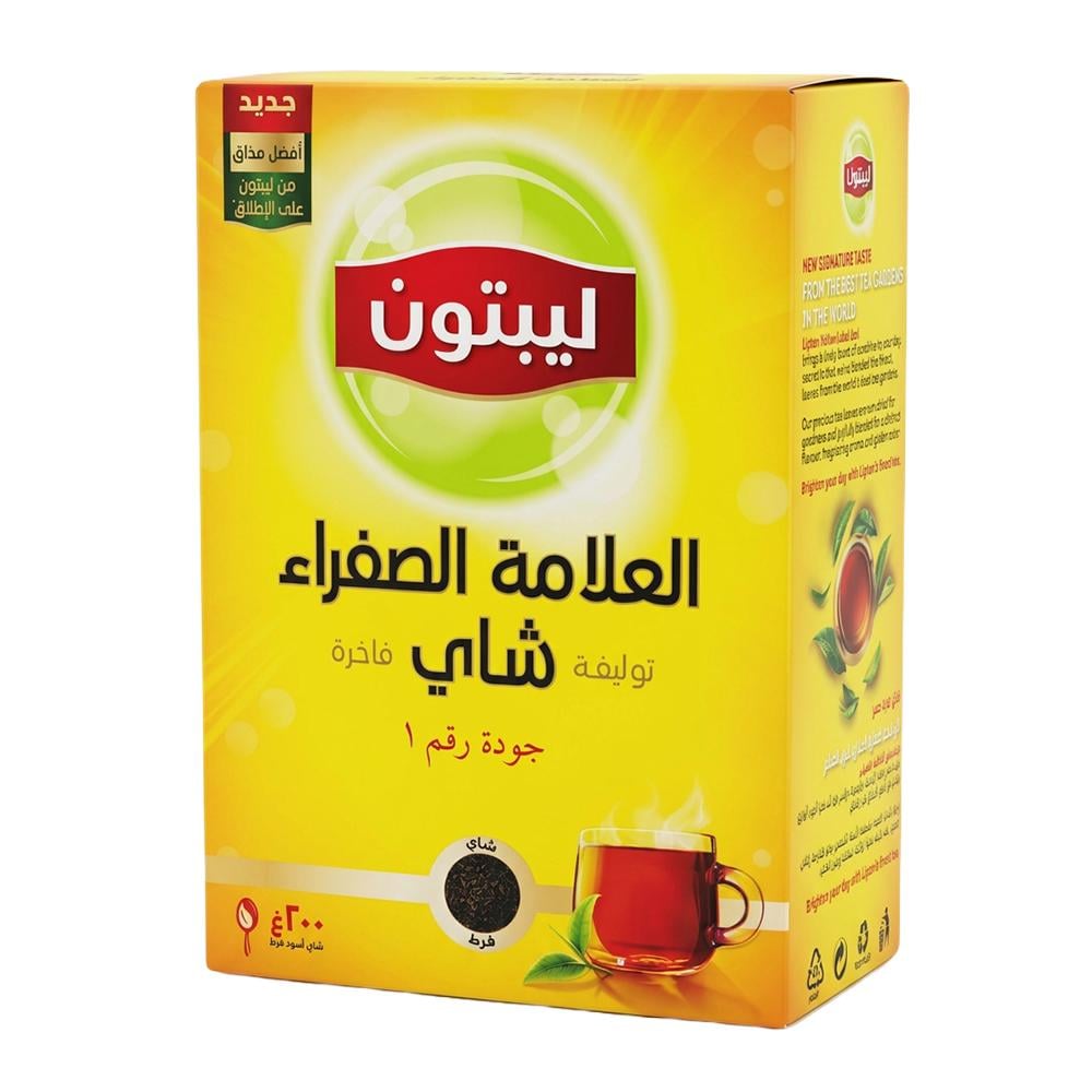 ليبتون شاي أسود فرط – 1 باكت × 200 جرام