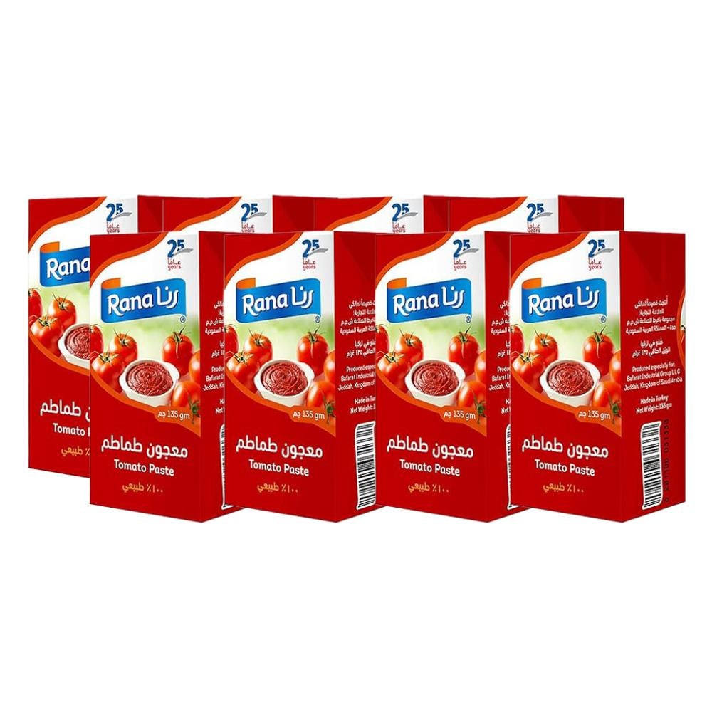 معجون الطماطم من رنا – 8 × 135 جرام