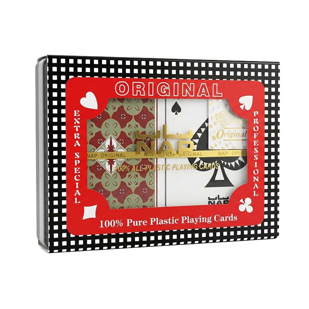 ناب طقم بطاقات لعب بلاستيكية – 1 طقم × 2 حبات