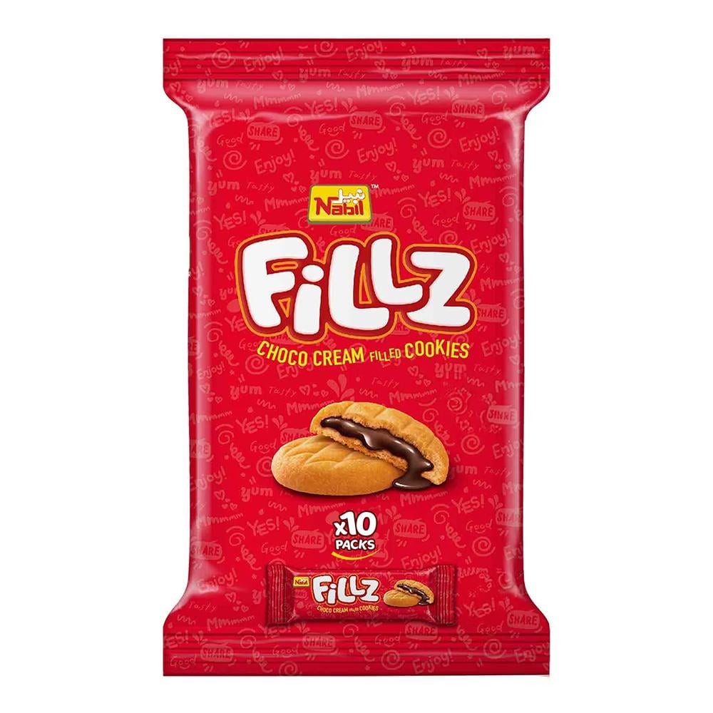نبيل فليز بسكويت محشو بكريمة الشوكولاتة – 1 كيس × 10 حبات