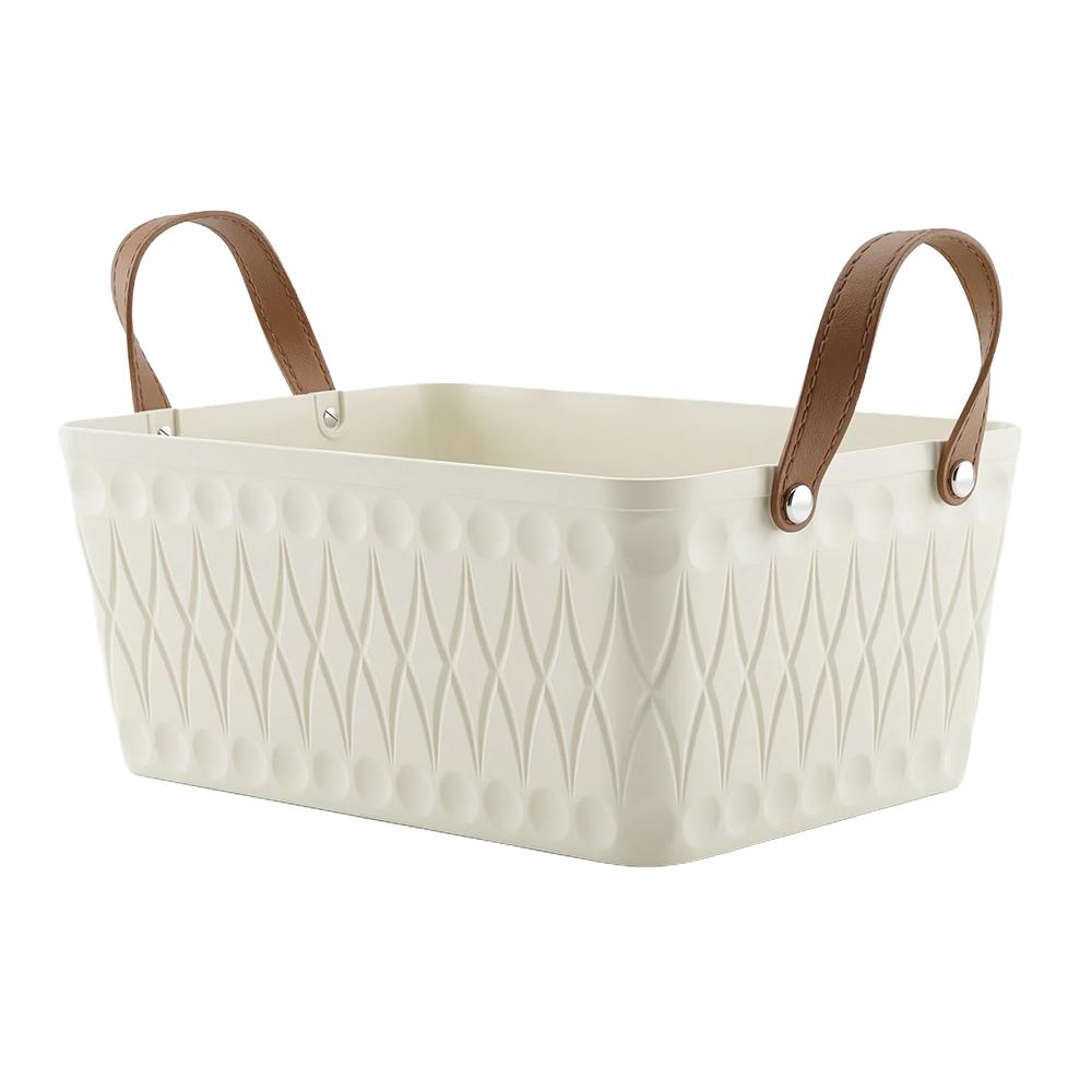 منظّم بلاستيك مستطيل مع مقابض