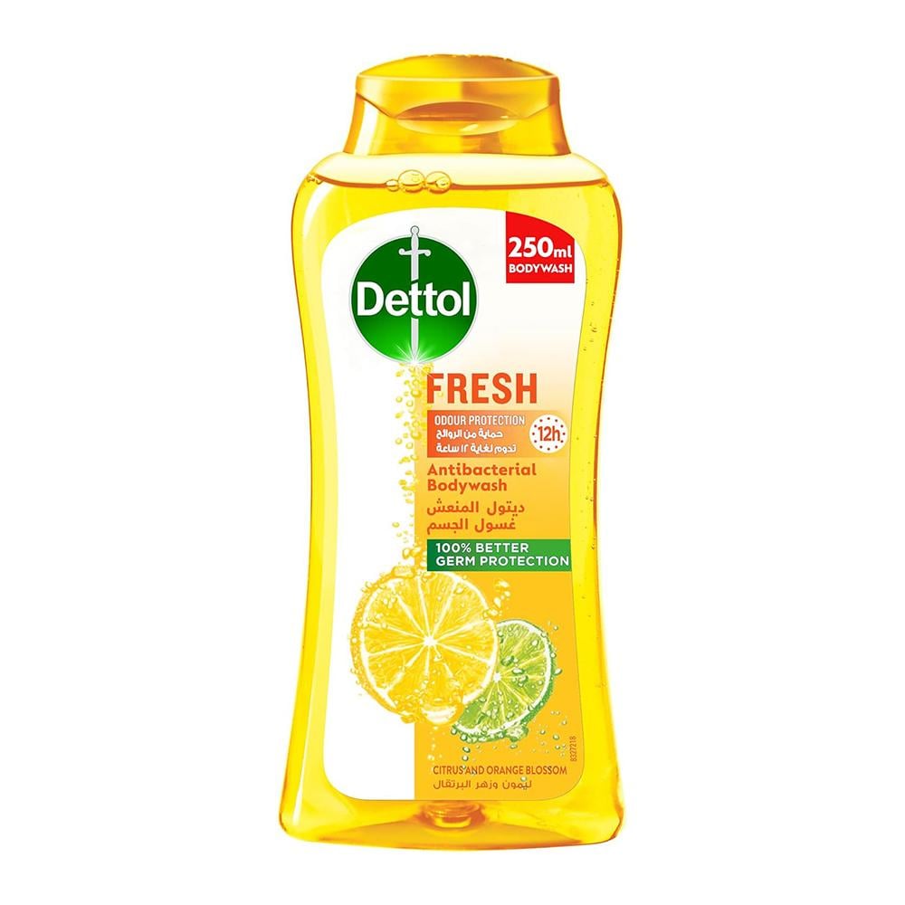 ديتول جل استحمام منعش برائحة الليمون والبرتقال – 250 مل