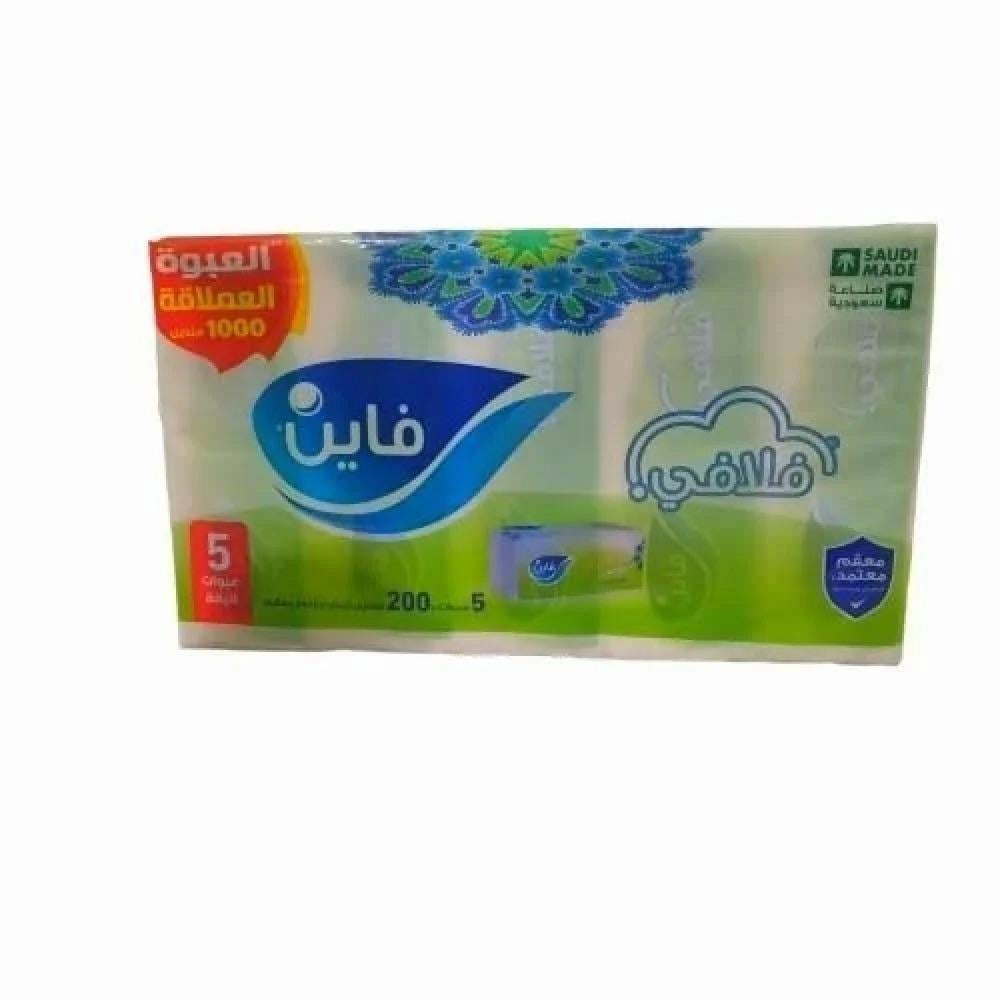 مناديل فلافي فاين 200 منديل | 5 عبوات |