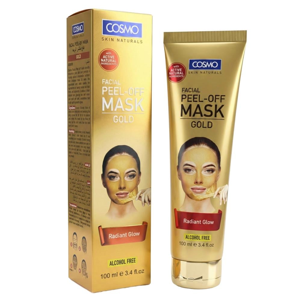 قناع للوجه مقشر ذهب لبشرة مشرقة من كوزمو – 100 مل