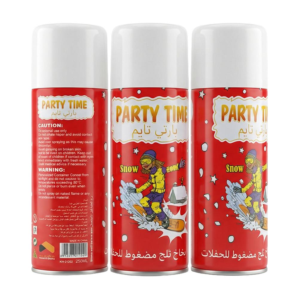 بارتي تايم بخاخ حفلات ثلجي مضغوط – 3 حبات × 250 مل